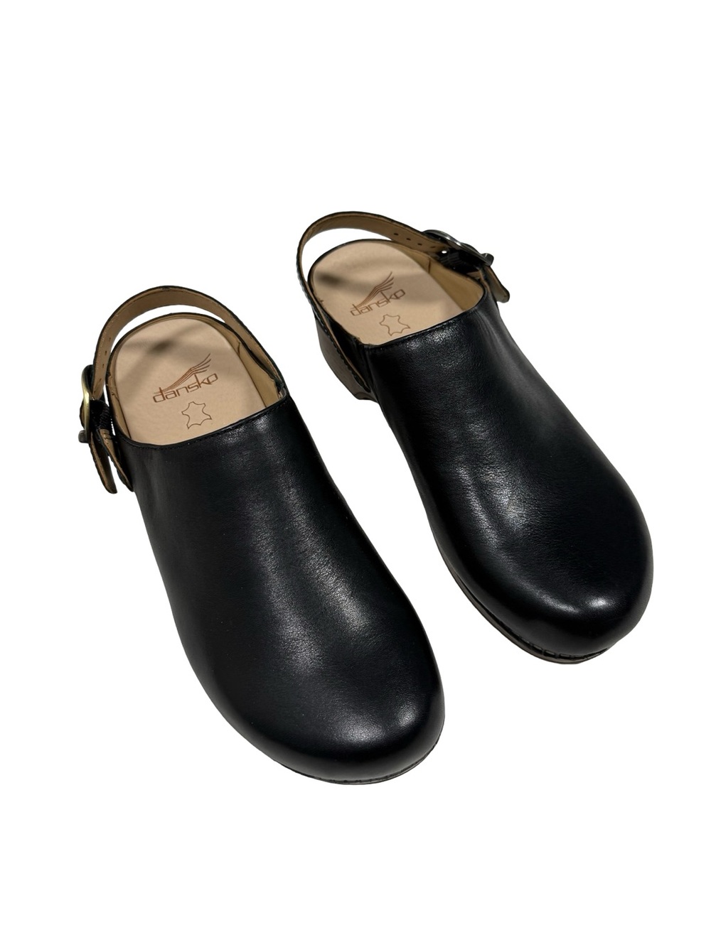 Dansko Baylor Mule Black Leather Slingback Comfort Clogs Womens Size EU 40 US 10
